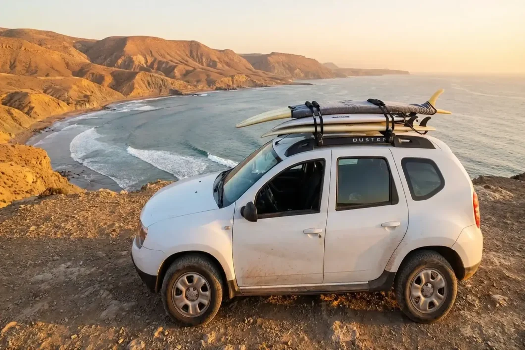 car rental surfboard Morocco