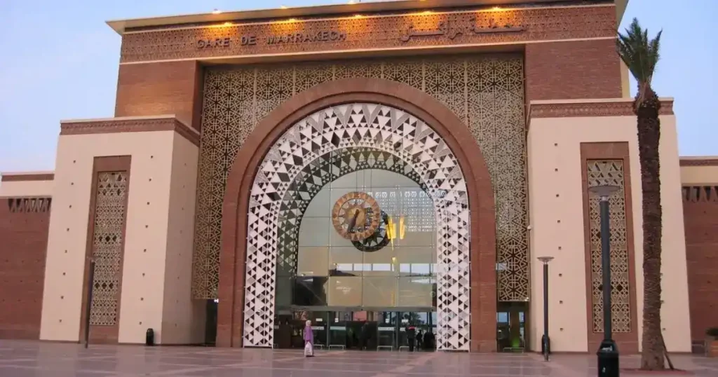 Marrakech ONCF train station Supratours bus transfer area
