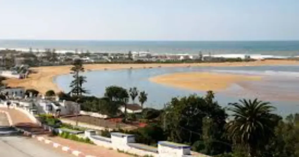 Oualidia lagoon oyster cultivation beds Atlantic coast Morocco